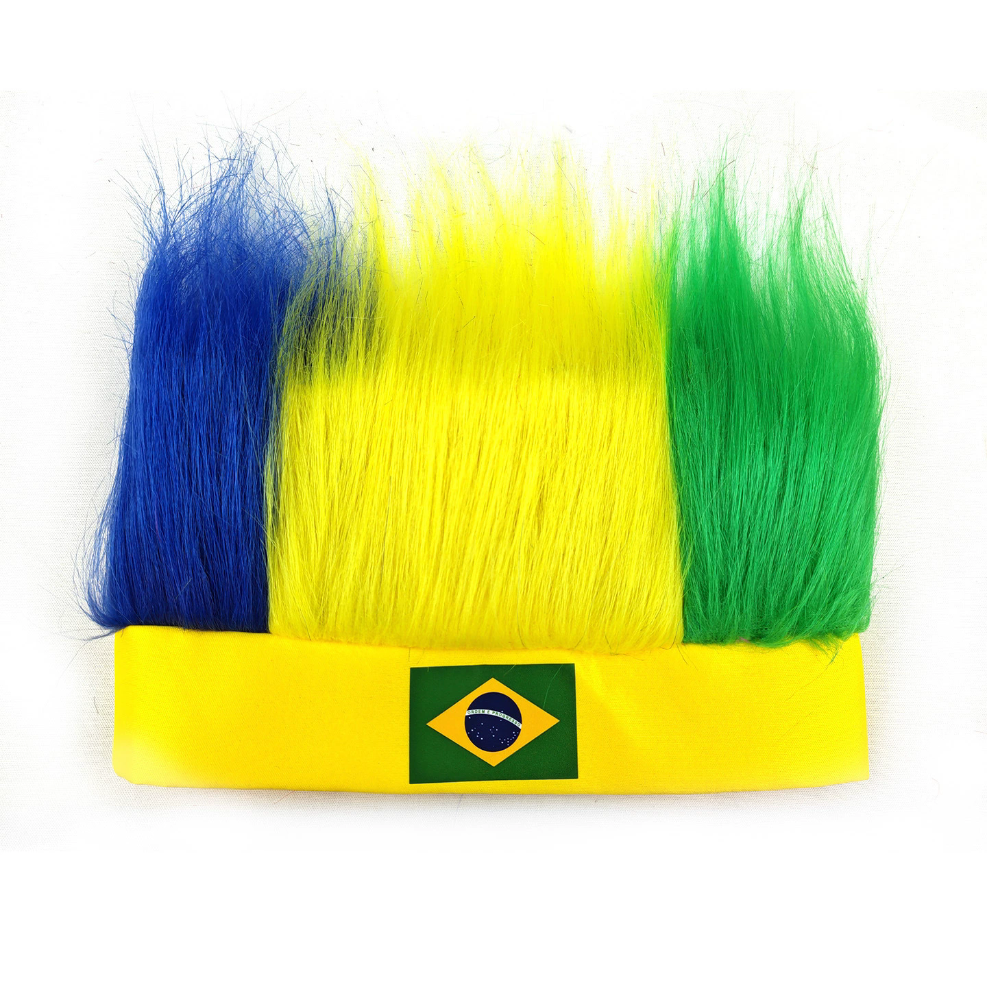 Custom Flag Color Plush Headband – Wholesale Fuzzy Headband Wig for World Cup Fan Props