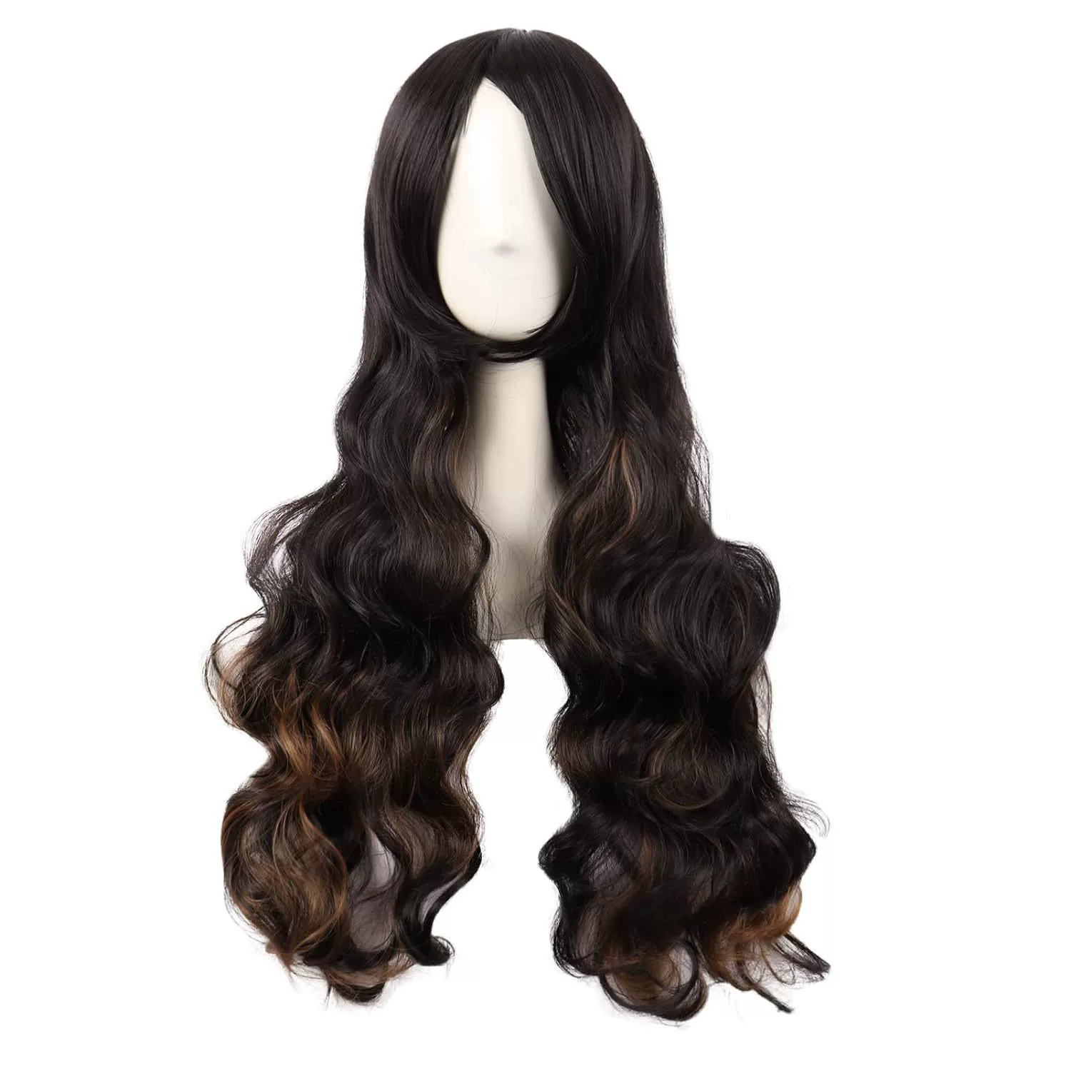 Long Spiral Curly Colorful Wig – Rainbow Curls Anime Cosplay Synthetic Wig for Women & Girls Party Prop