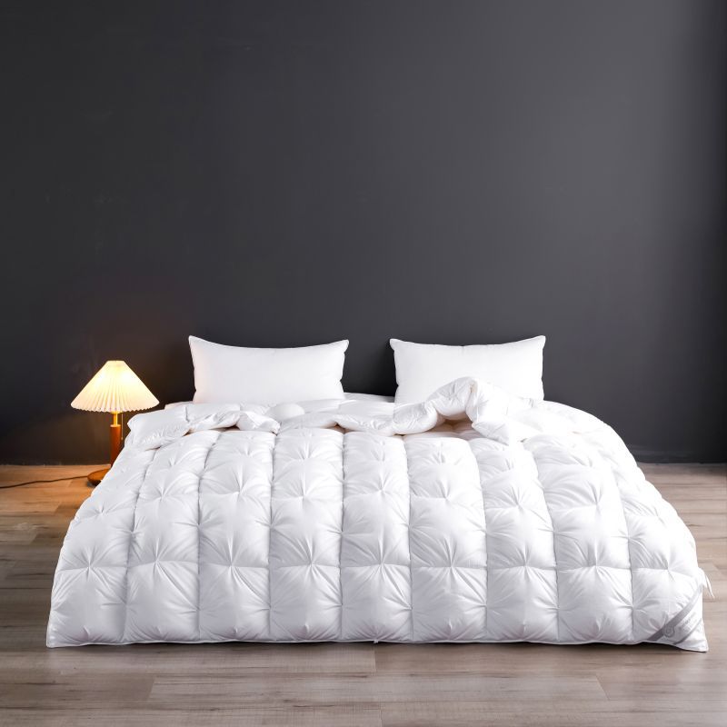 100% Cotton Down Comforter - 95% White Duck Feather Filling