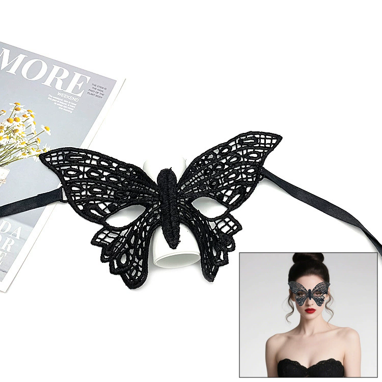 Shapeable Lace Mask – Malleable Half Face Eye Mask for Women, Bendable Black Masquerade Mask for Adult Party & Dance& Halloween Yard Decor