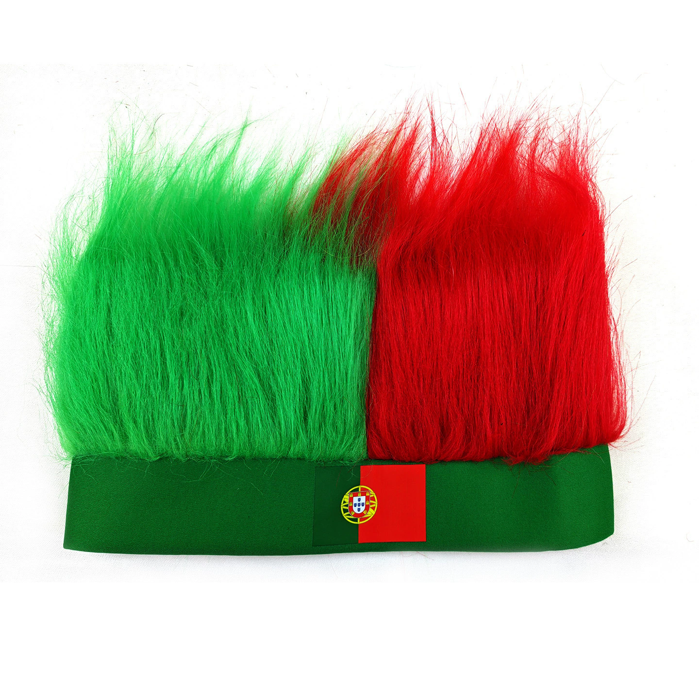 Custom Flag Color Plush Headband – Wholesale Fuzzy Headband Wig for World Cup Fan Props