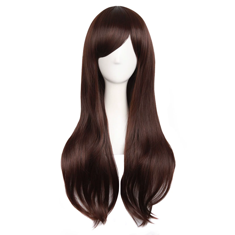 70cm Long Curly Anime Wig – Colorful Long Curls Cosplay Wig for Women & Girls Halloween Costume