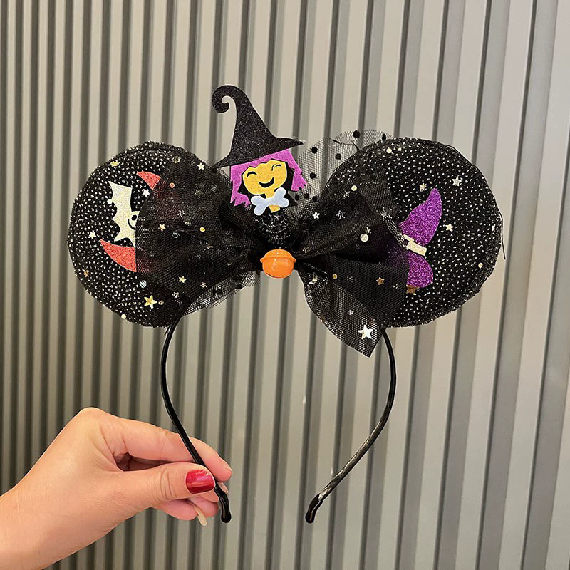 Devil Pumpkin Headband – Halloween Horned Pumpkin Hairband for Women & Kids Costume Party Prop