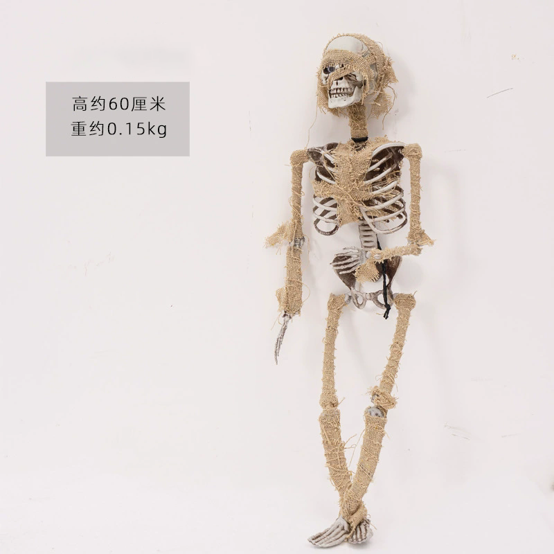 Halloween Skeleton Decoration | Day of the Dead Skull Ornament for Party | Witch, Clown, Pirate Outdoor Haunted House Props