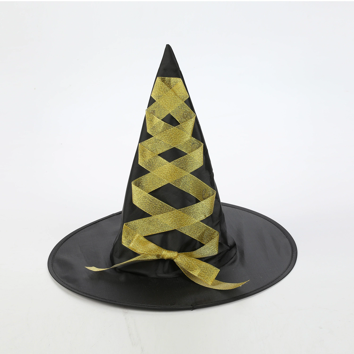 Witch Hat with Strap – Wizard Cap with Tie String for Adults & Kids Halloween Costume