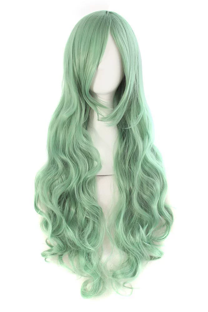 Long Spiral Curly Colorful Wig – Rainbow Curls Anime Cosplay Synthetic Wig for Women & Girls Party Prop