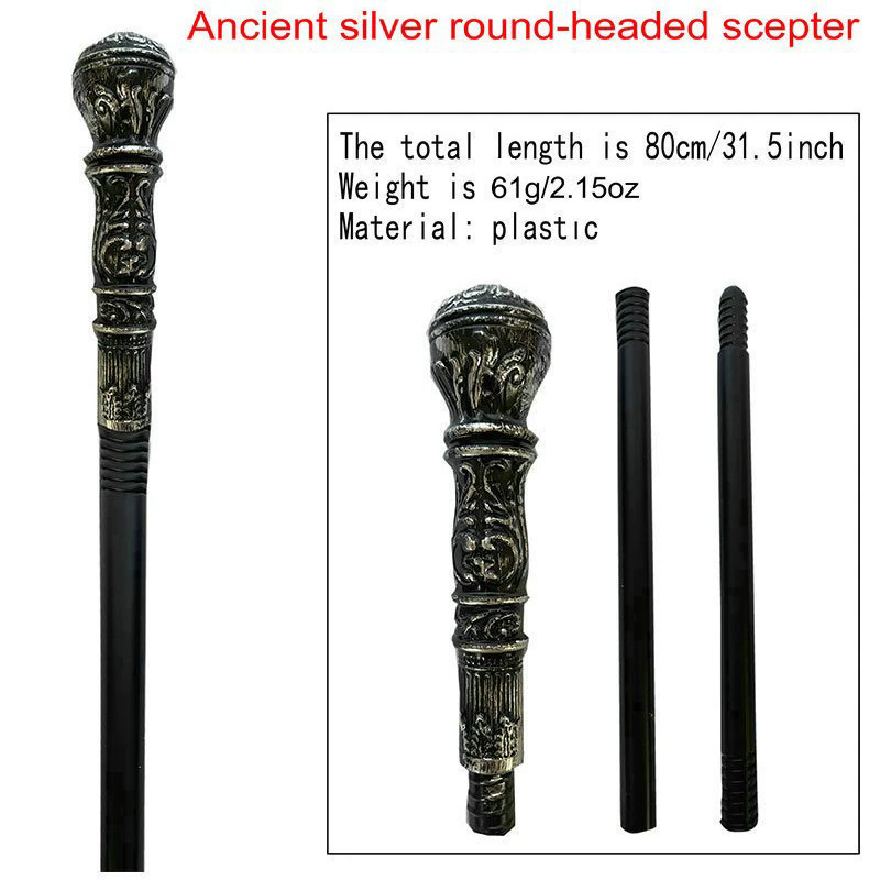 Egyptian Pharaoh Scepter – Gold Crook and Flail Staff for King Costume Halloween Prop