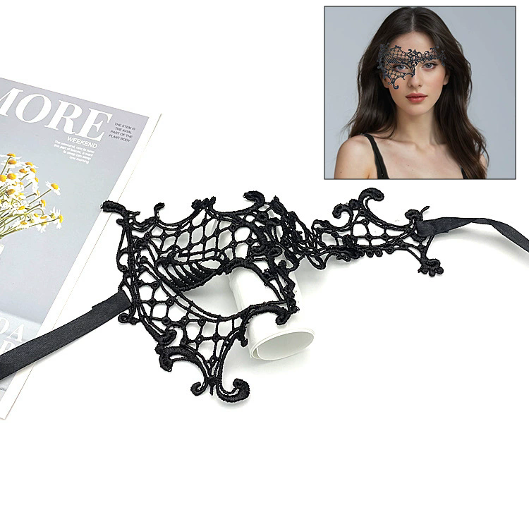 Shapeable Lace Mask – Malleable Half Face Eye Mask for Women, Bendable Black Masquerade Mask for Adult Party & Dance& Halloween Yard Decor
