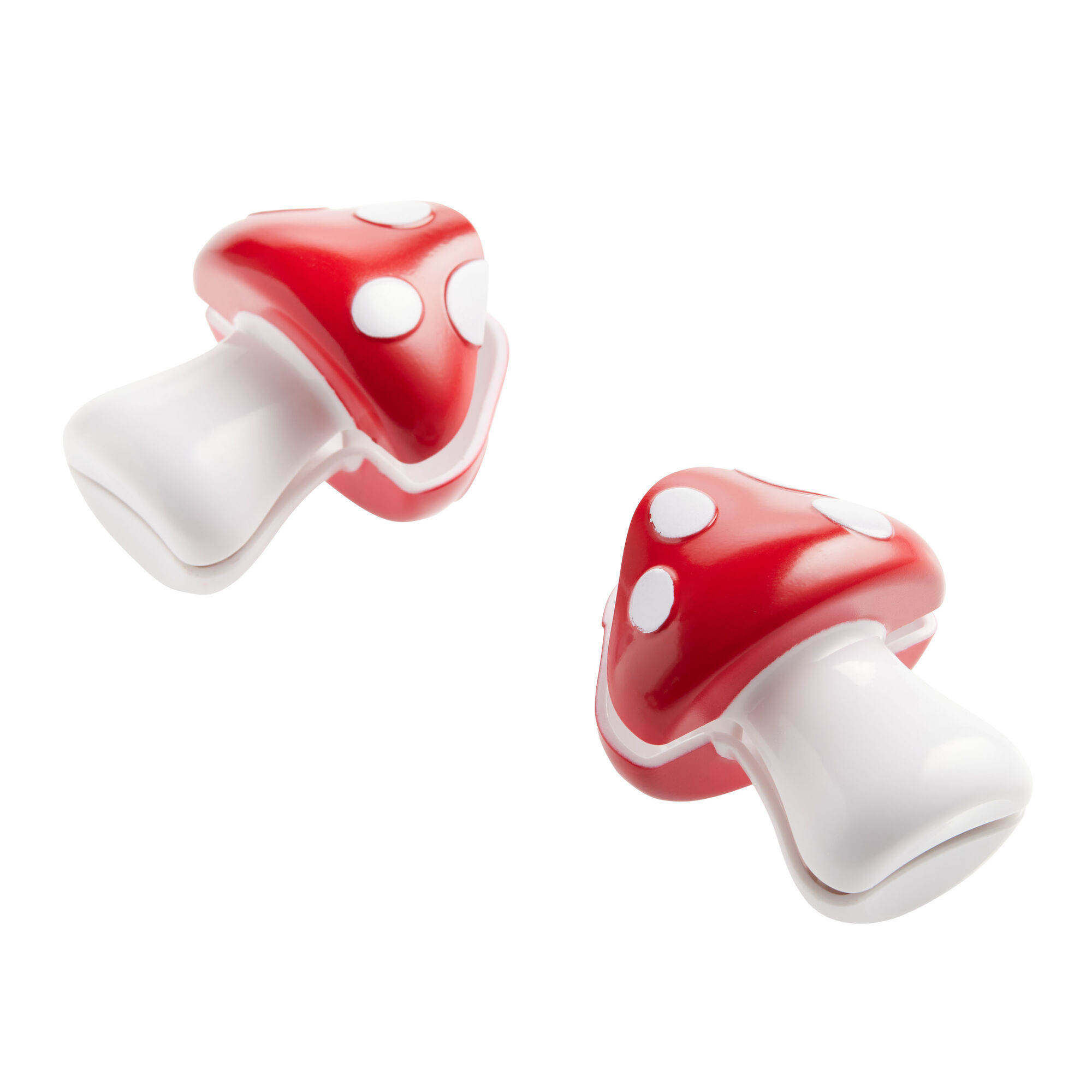 2 pack shroom red spotted mushroom plastic food bag sealing clips retail hang display card