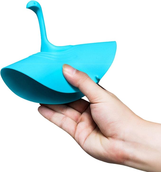 cute manta ray stingray silicone floor drain stopper anti odour sewer cover on metal bathroom drain