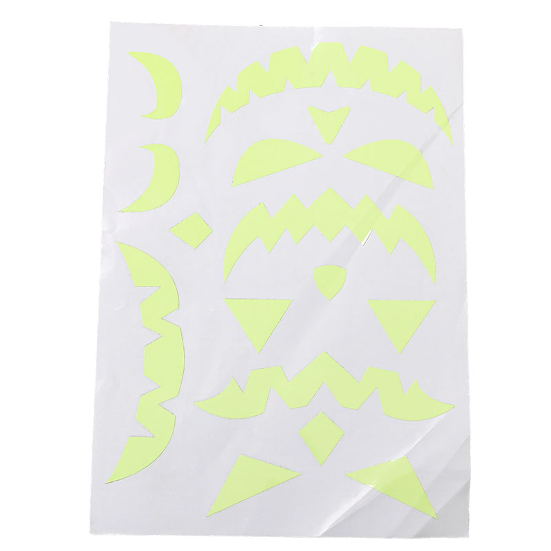 Halloween Glow in the Dark Stickers – Spooky Pumpkin Ghost Bat Decals for Kids Party Favor Goodie Bag
