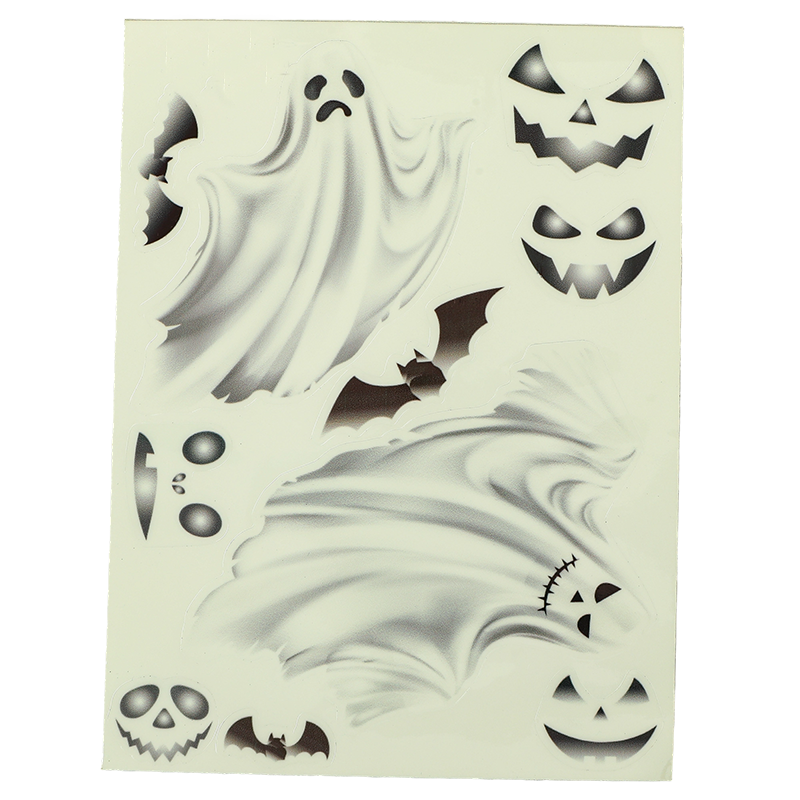 Waterproof Halloween Sticker Set – 100+ Glow in Dark Vinyl Decals for Pumpkin Decor Laptop Phone Scrapbook