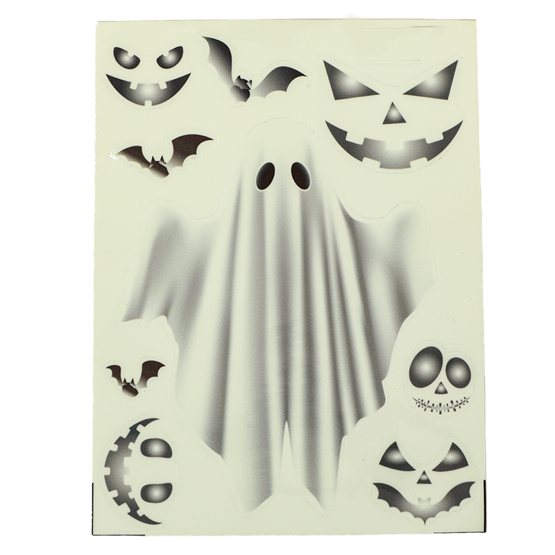 Waterproof Halloween Sticker Set – 100+ Glow in Dark Vinyl Decals for Pumpkin Decor Laptop Phone Scrapbook