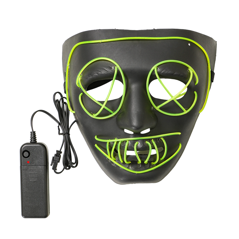 Halloween LED Mask – 3 Lighting Modes Light Up Face Mask for Horror Cosplay Carnival Party Favor