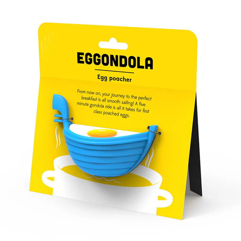 cute boat poached egg maker retail hang card packaging shot