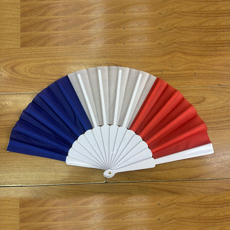 Custom Country Flag Folding Fan – Plastic Hand Fan for World Cup Sports Fan Party Supplies