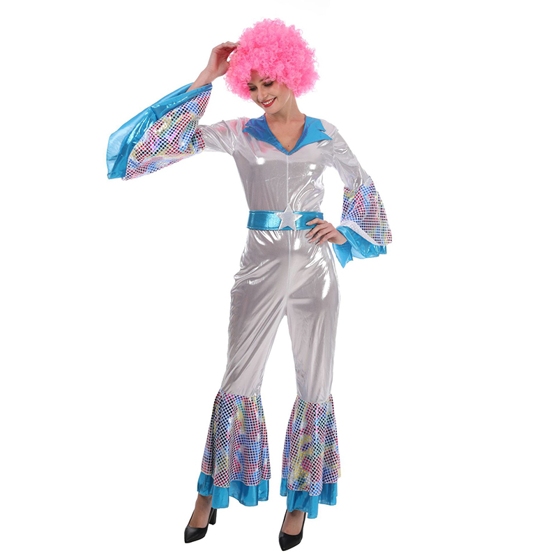 Retro Disco Stage Performance Costume Halloween Party 70s Disco Costume