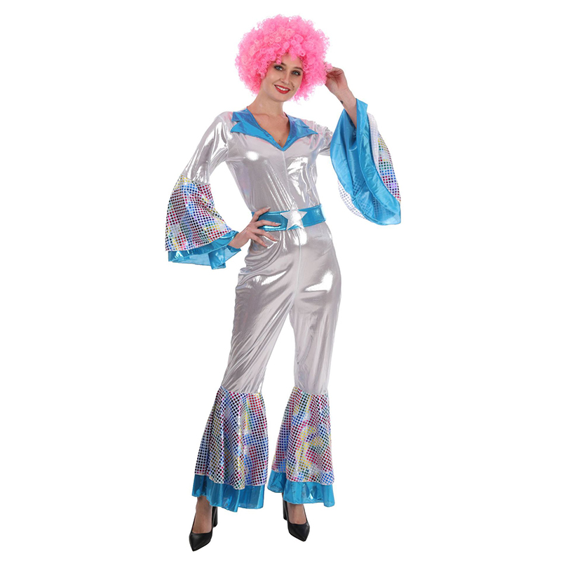 Retro Disco Stage Performance Costume Halloween Party 70s Disco Costume