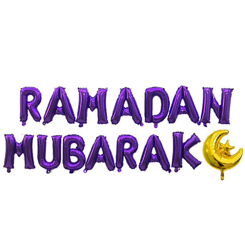 silver ramadan foil balloons decorating living room wall ramadan party photo backdrop shot