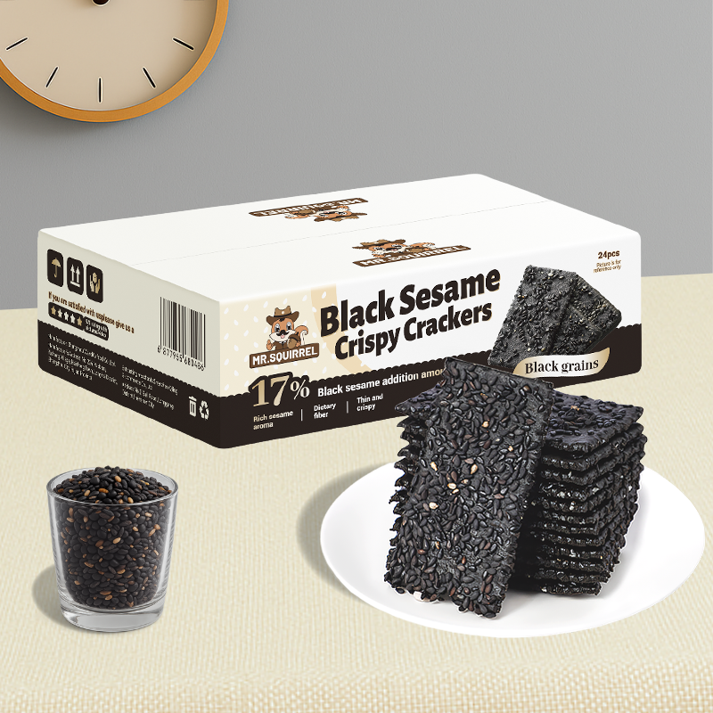 Mr. Squirrel® Black Sesame Crackers