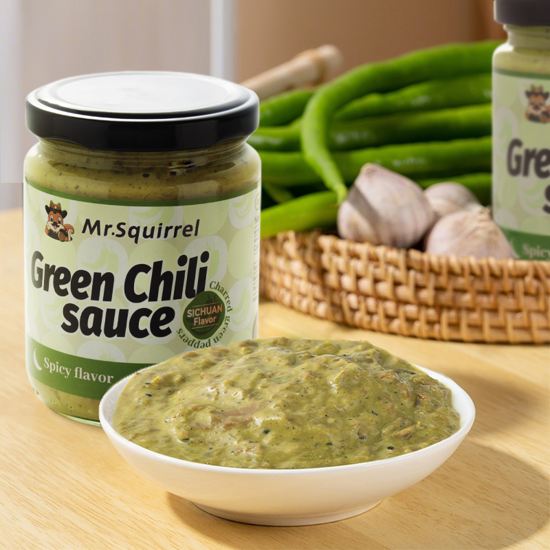 Mr. Squirrel® Spicy Green Chili Sauce