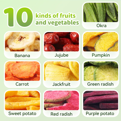 Mr. Squirrel® 10-in-1 Mixed Fruit & Vegetable Chips