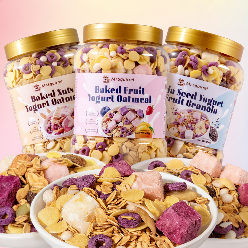 Mr. Squirrel® Triple-Flavor Yogurt Oatmeal