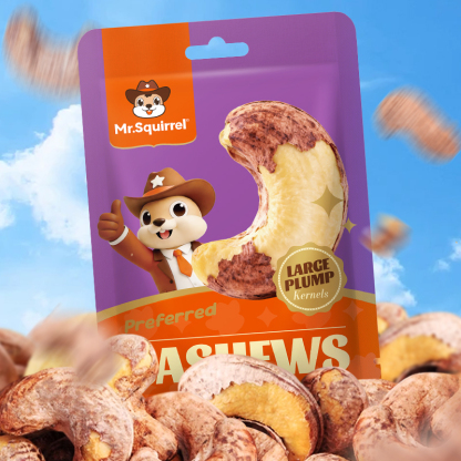 Mr. Squirrel® Purple-Skin Roasted Cashew Nuts