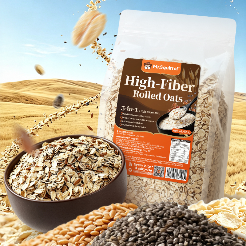 Mr. Squirrel® High Fiber Rolled Oats