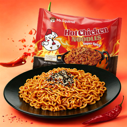 Mr. Squirrel® Spicy Korean-Style Instant Noodles (5-Pack)