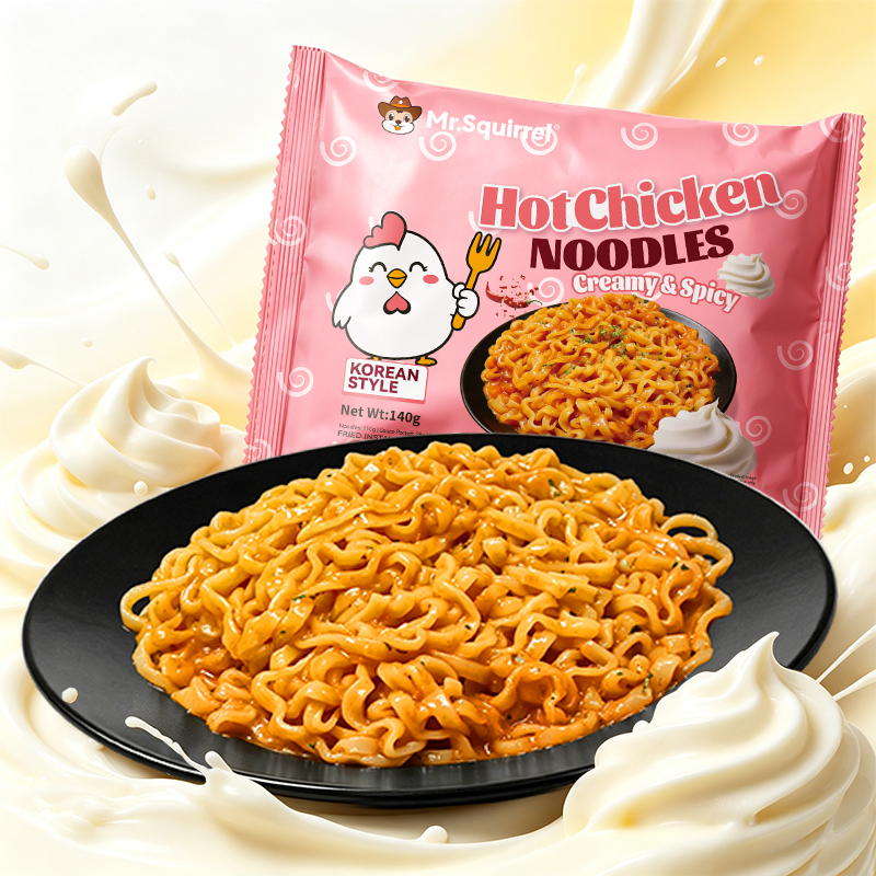 Mr. Squirrel® Spicy Korean-Style Instant Noodles (5-Pack)