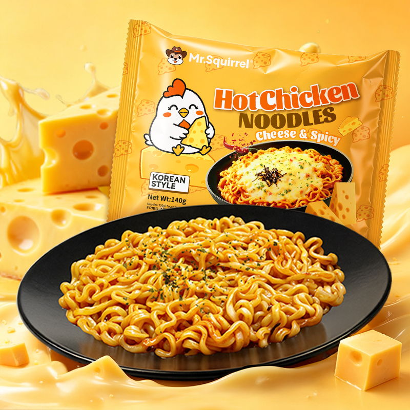 Mr. Squirrel® Spicy Korean-Style Instant Noodles (5-Pack)