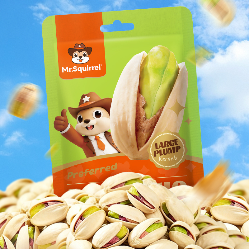 Mr. Squirrel® Salted Roasted Pistachio Nuts (In Shell)