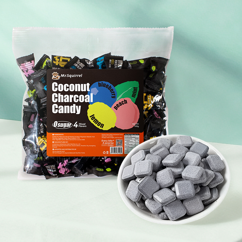 Mr. Squirrel® Coconut Charcoal Mint Candy