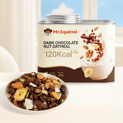 Mr. Squirrel® Black Chocolate Nut Oatmeal