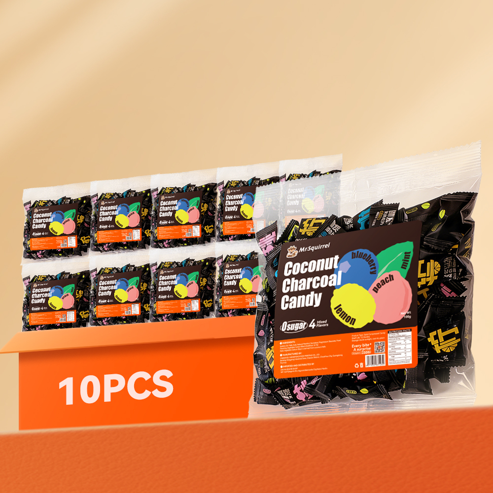 Mr. Squirrel® Coconut Charcoal Mint Candy （wholesale）