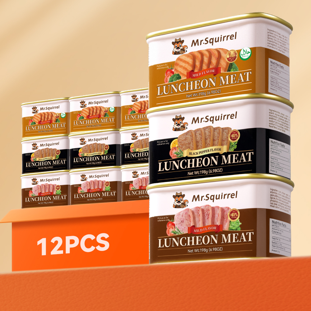 Mr. Squirrel® Chicken & Pork Luncheon Meat Wholesale | Bulk Supply 198g