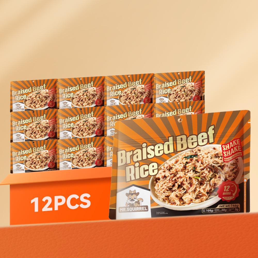 Mr. Squirrel® Taiwan Braised Beef Self-Heating Rice Meal (Wholesale)
