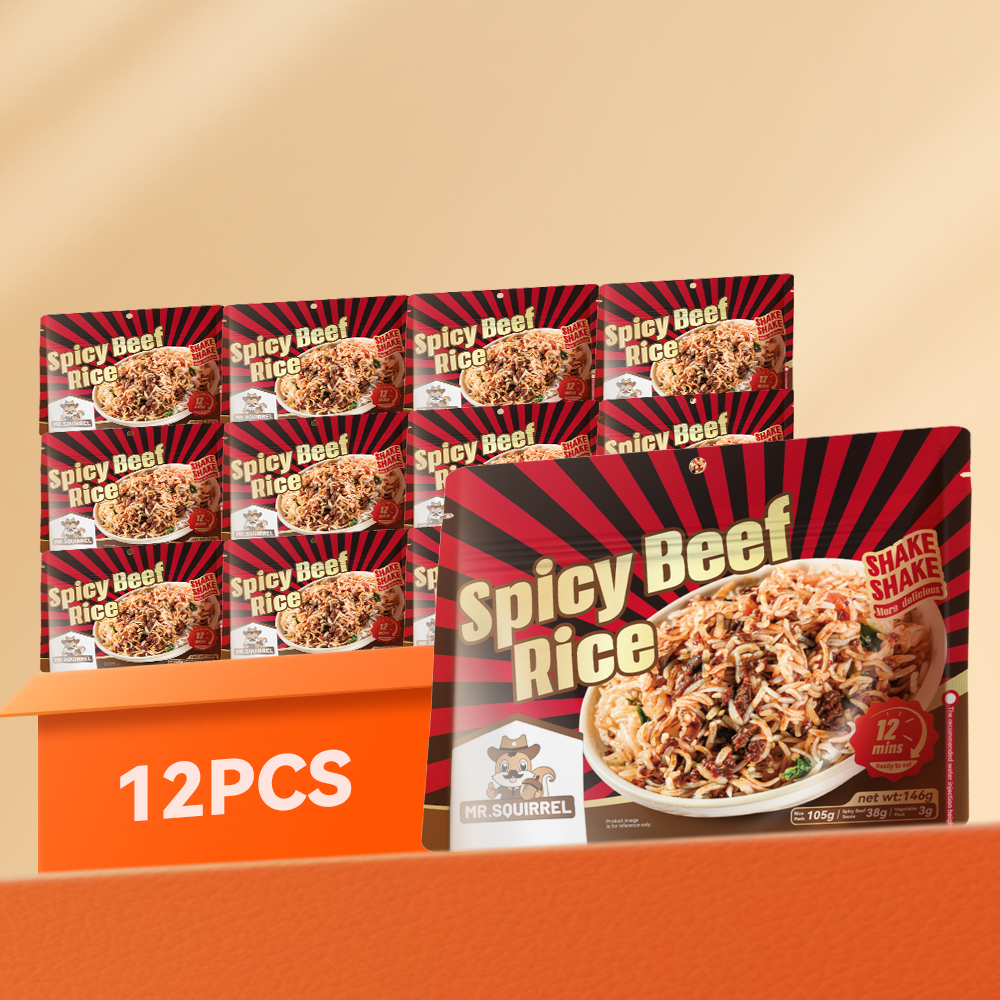 Mr. Squirrel® Spicy Beef Self-Heating Rice Meal (Wholesale)