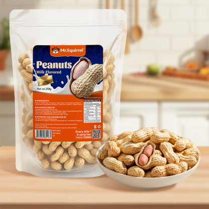 Mr. Squirrel® Roasted Peanuts – Garlic & Walnut Flavors
