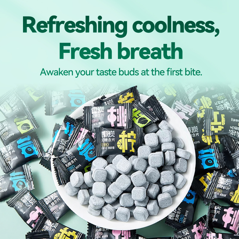 Mr. Squirrel® Coconut Charcoal Mint Candy