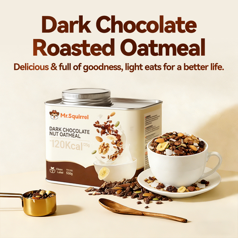 Mr. Squirrel® Black Chocolate Nut Oatmeal