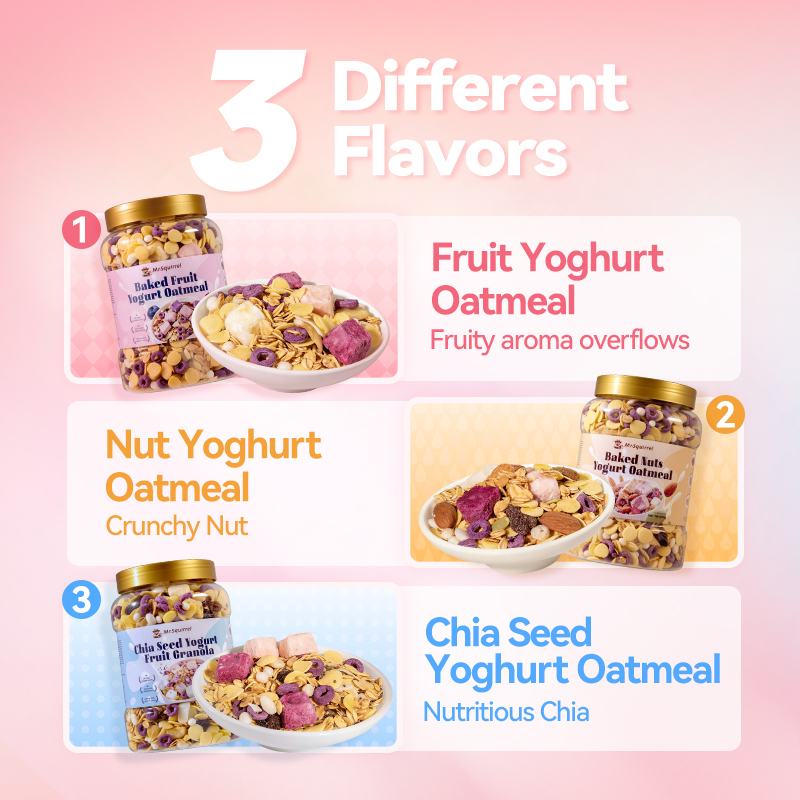 Mr. Squirrel® Triple-Flavor Yogurt Oatmeal