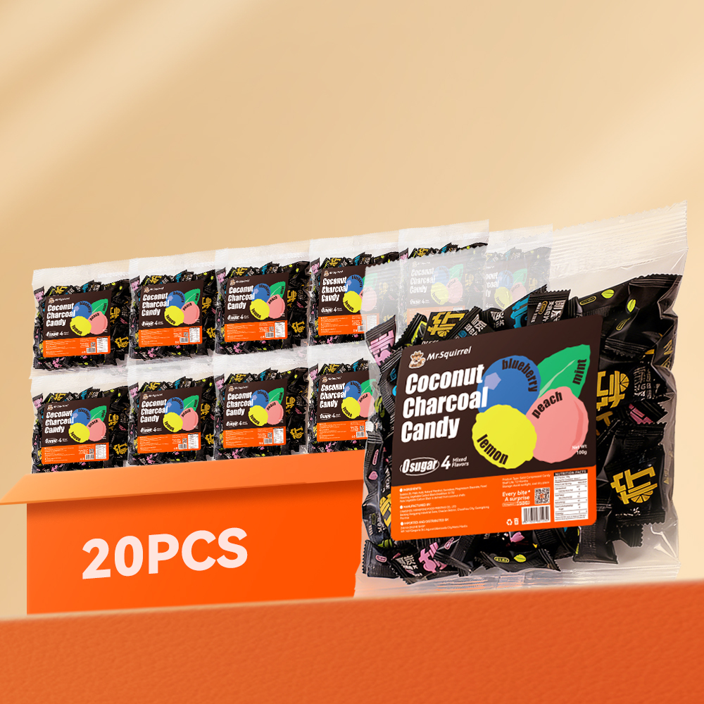Mr. Squirrel® Coconut Charcoal Mint Candy （wholesale）