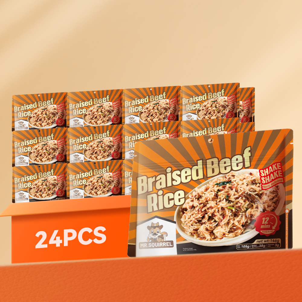 Mr. Squirrel® Taiwan Braised Beef Self-Heating Rice Meal (Wholesale)