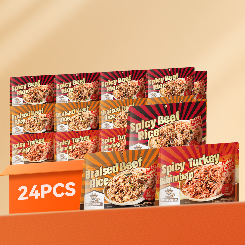 Mr. Squirrel® Mixed Flavor Self-Heating Rice Meal (Wholesale)