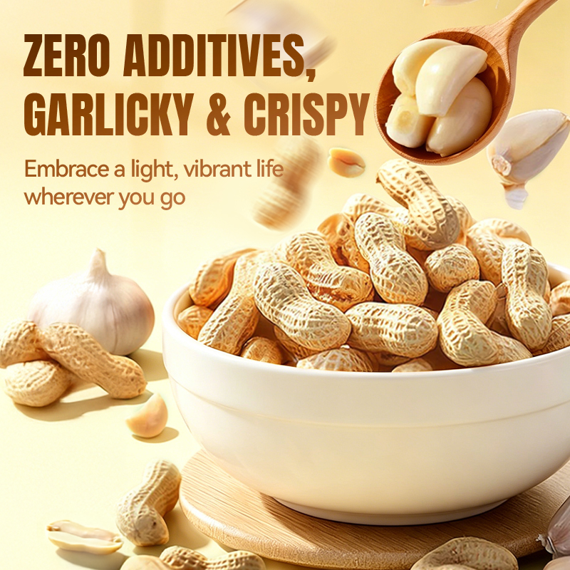 Mr. Squirrel® Roasted Peanuts – Garlic & Walnut Flavors