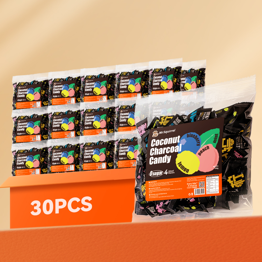 Mr. Squirrel® Coconut Charcoal Mint Candy （wholesale）