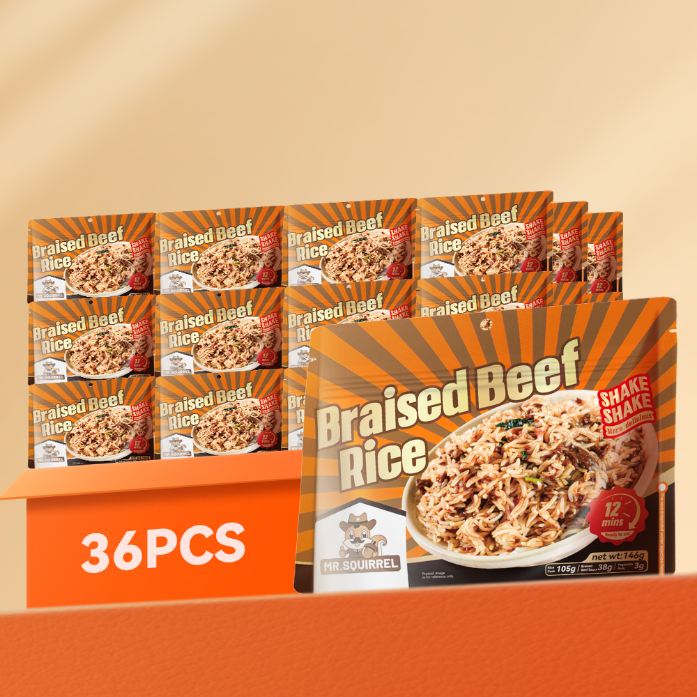 Mr. Squirrel® Taiwan Braised Beef Self-Heating Rice Meal (Wholesale)