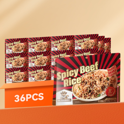 Mr. Squirrel® Spicy Beef Self-Heating Rice Meal (Wholesale)
